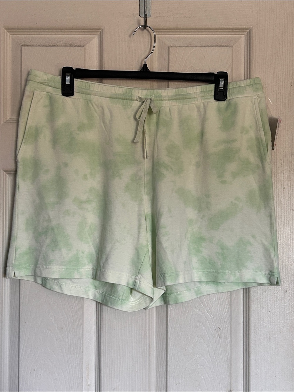 NWT J. Jill fit lime zest tie dye shorts size XL petite